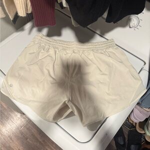 Lululemon Athletica Cream Athletic Shorts